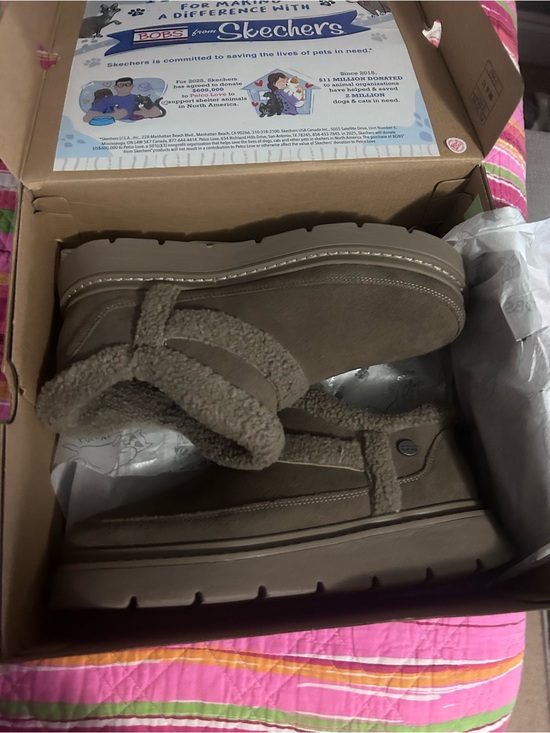 Skechers Shoes - Skechers Brown Sherpa-Lined Slip-On Boots